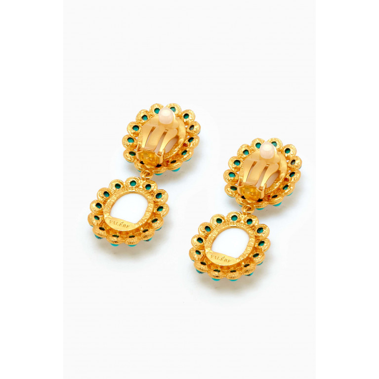 VALÉRE - Ada Clip Earrings in 24kt Gold-plated Brass