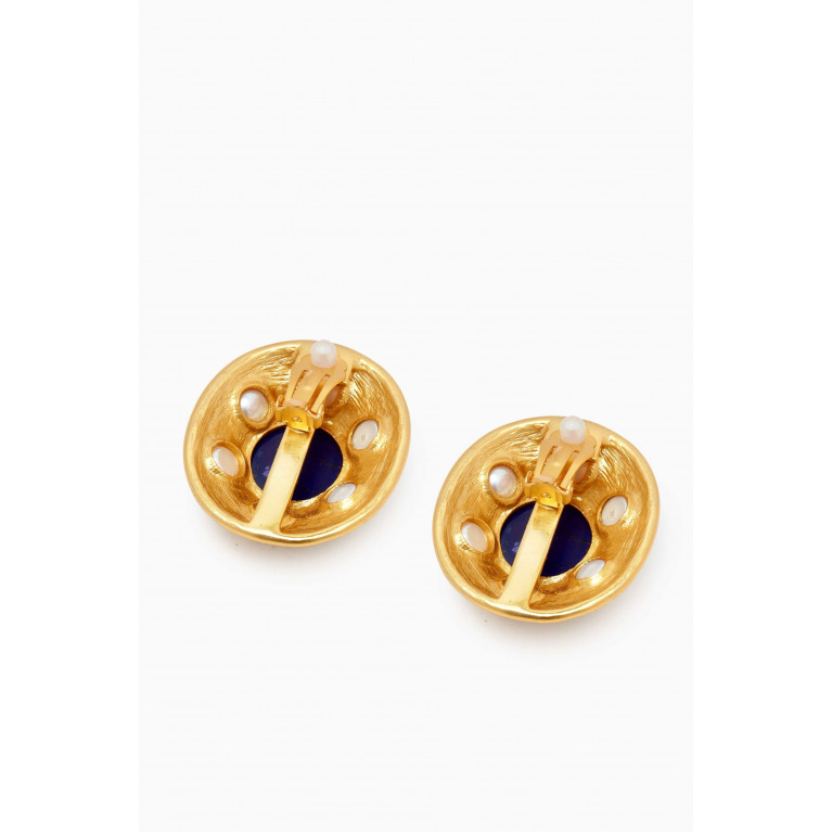 VALÉRE - Vivienne Clip Earrings in 24kt Gold-plated Brass