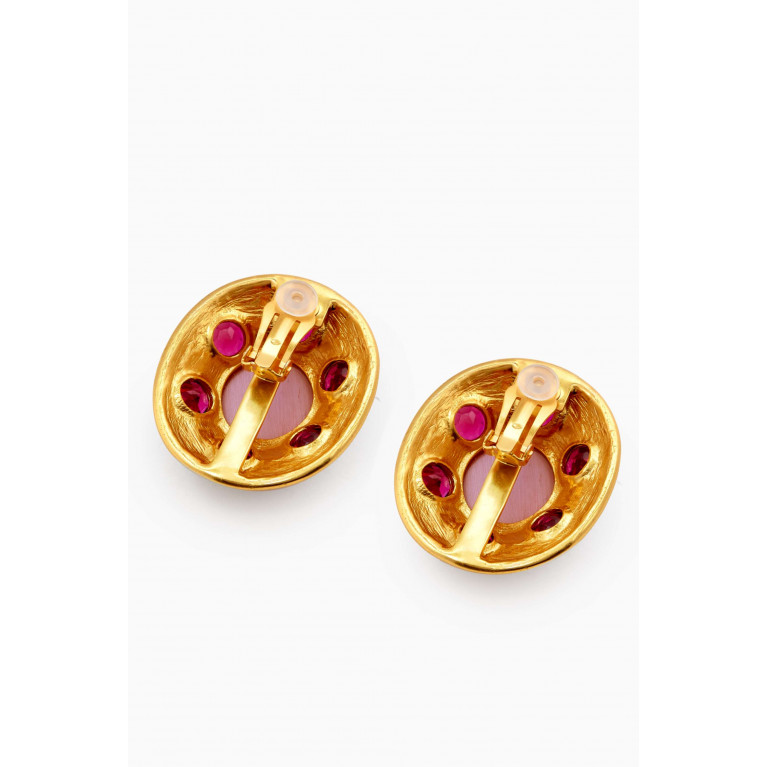 VALÉRE - Vivienne Clip Earrings in 24kt Gold-plated Brass