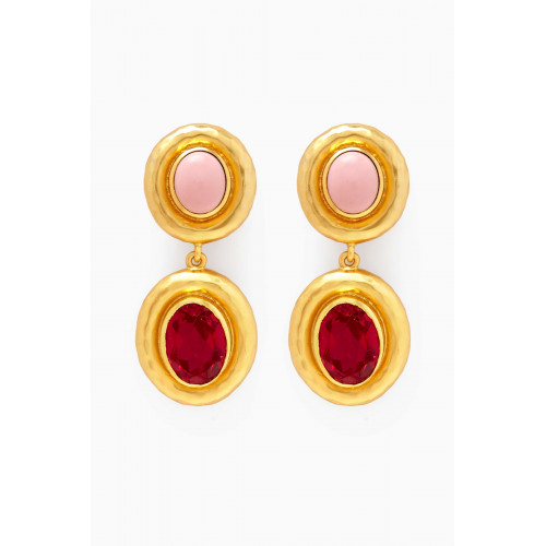VALÉRE - Carla Clip Earrings in 24kt Gold-plated Brass