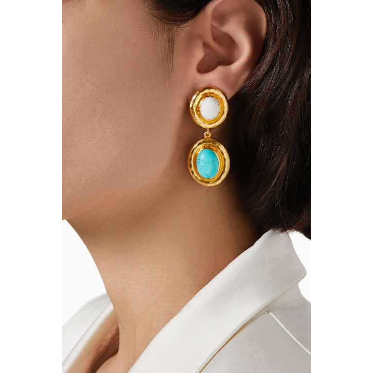 VALÉRE - Carla Clip Earrings in 24kt Gold-plated Brass