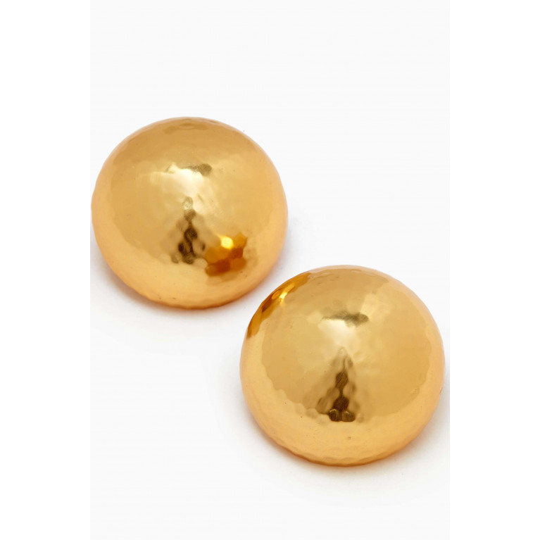 VALÉRE - Bria Clip Earrings in 24kt Gold-plated Brass