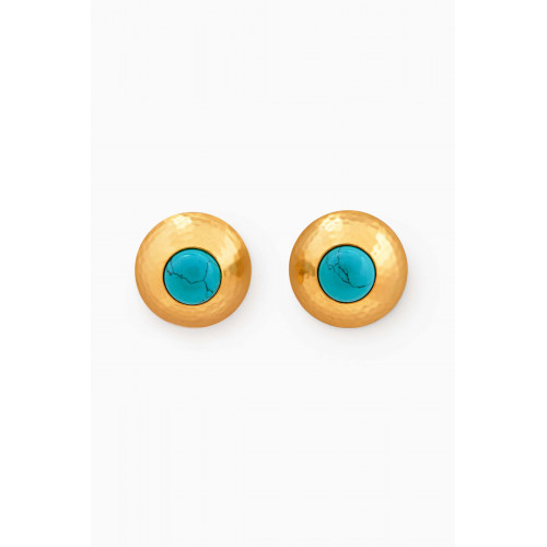VALÉRE - Lucia Clip Earrings in 24kt Gold-plated Brass