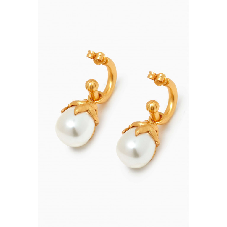 VALÉRE - Drop Earrings in 24kt Gold-plated Brass