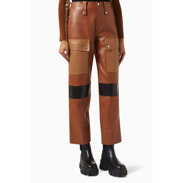 Chloé - Tapered Cargo Trousers in Nappa Leather