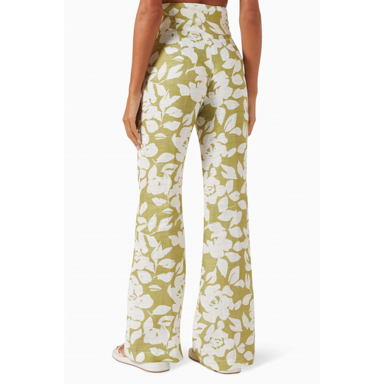 Bambah Boutique - Lilly Printed Pants in Linen