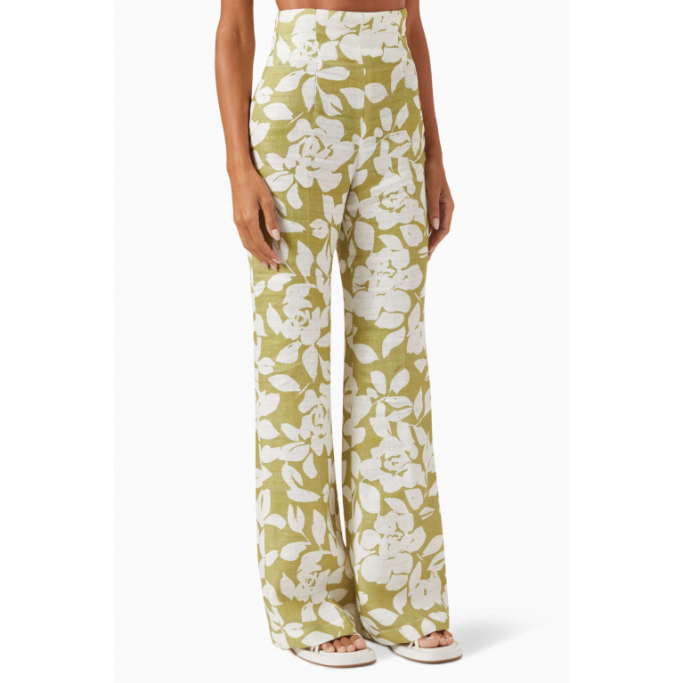 Bambah Boutique - Lilly Printed Pants in Linen