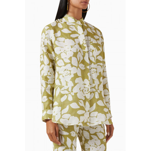 Bambah Boutique - Lily Printed Shirt in Linen