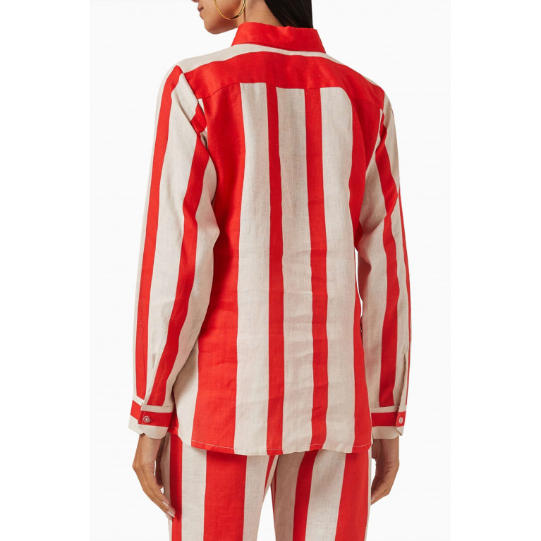 Bambah Boutique - Striped Shirt in Linen