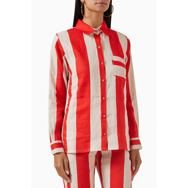 Bambah Boutique - Striped Shirt in Linen