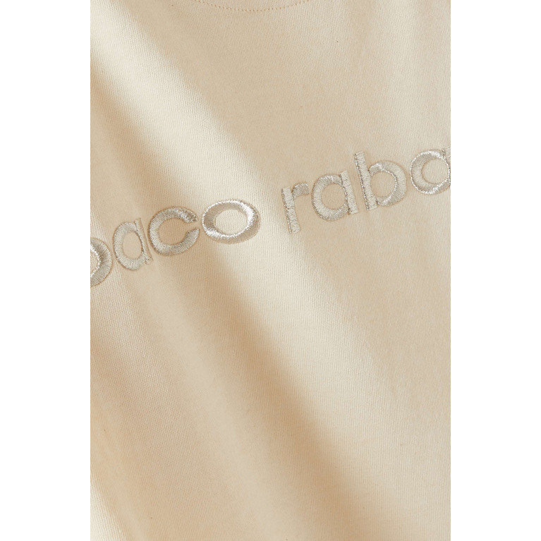 Paco Rabanne - Cropped Logo T-shirt in Jersey