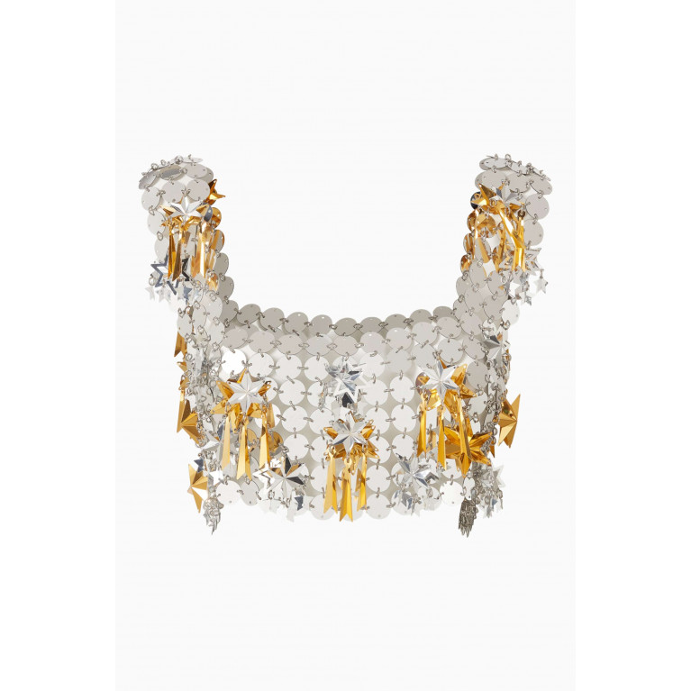 Paco Rabanne - Paillette-embellished Chainmail Crop Top