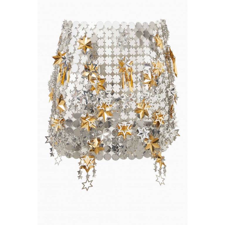 Paco Rabanne - Paillette-embellished Chainmail Mini Skirt
