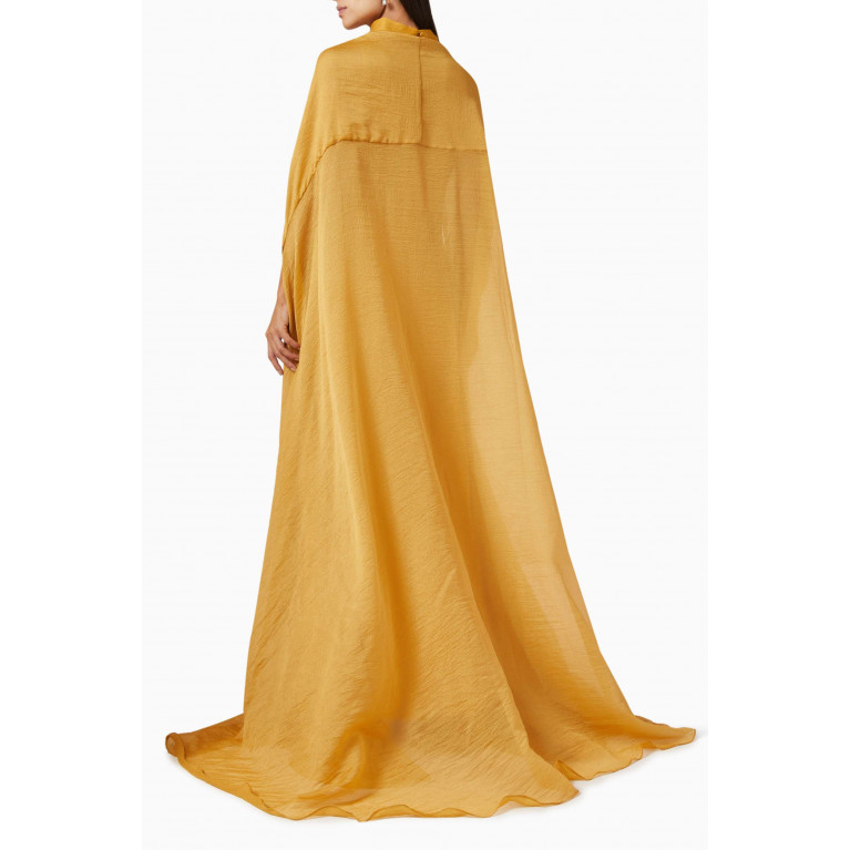 Euphoria - Button Cape Dress Yellow