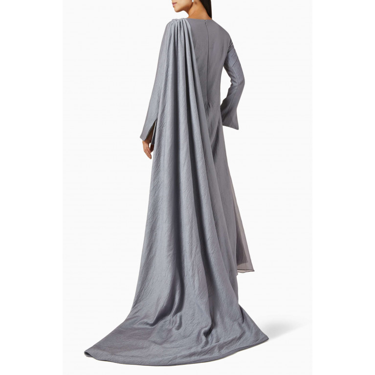 Euphoria - Draped-cape Dress