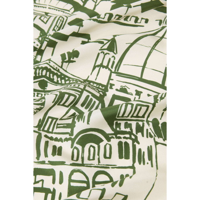 Weekend Max Mara - Siam Square Neckerchief in Printed Silk Twill