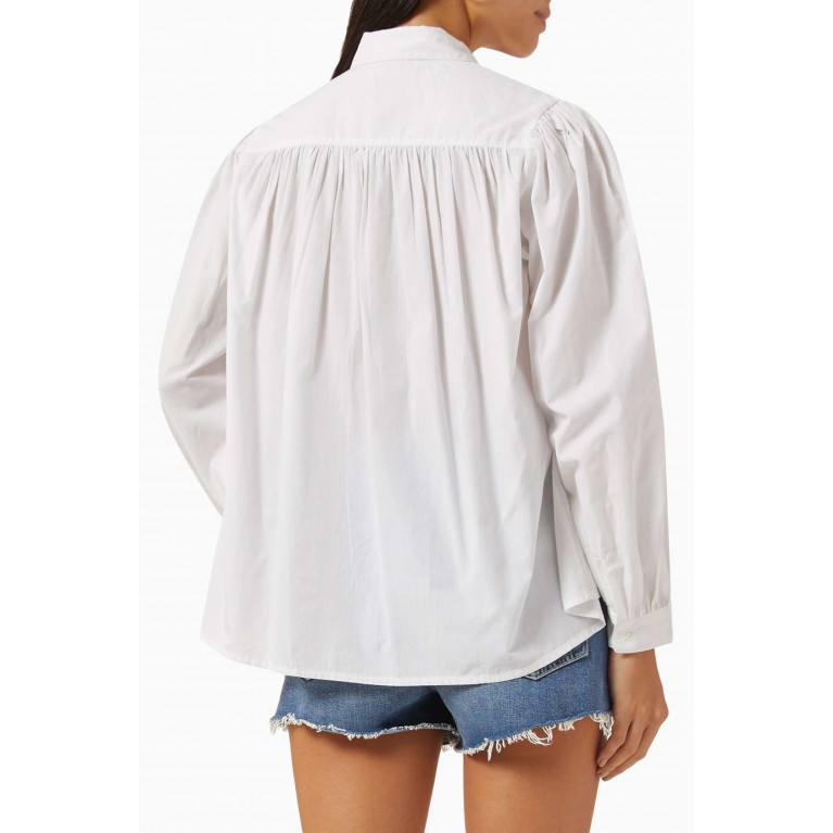 Maje - Embroidered Blouse in Cotton