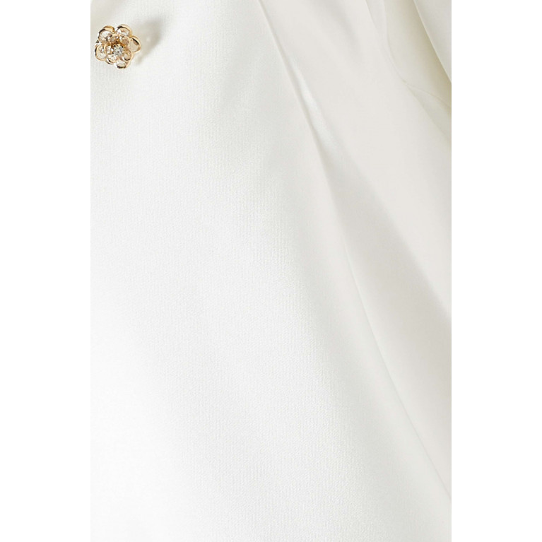 Senna - Marysia Midi Dress in Satin White
