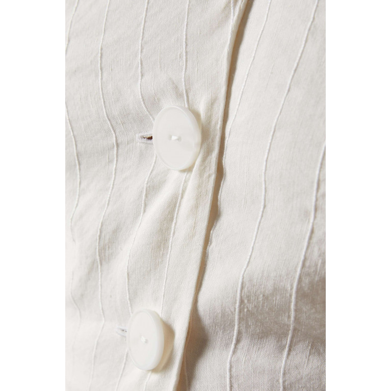 Matthew Bruch - Twist Button-up Vest in Linen