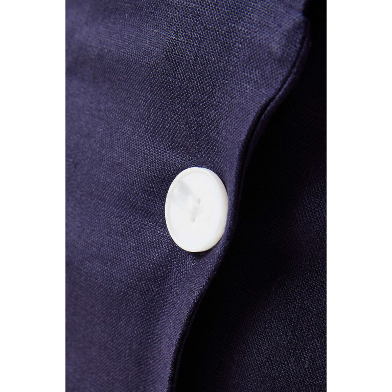 Matthew Bruch - Twist Button-up Midi Dress in Linen