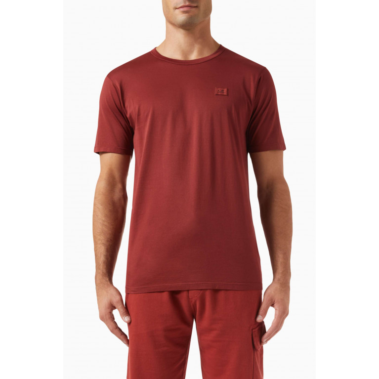 C.P. Company - Logo T-shirt in Cotton-jersey Red