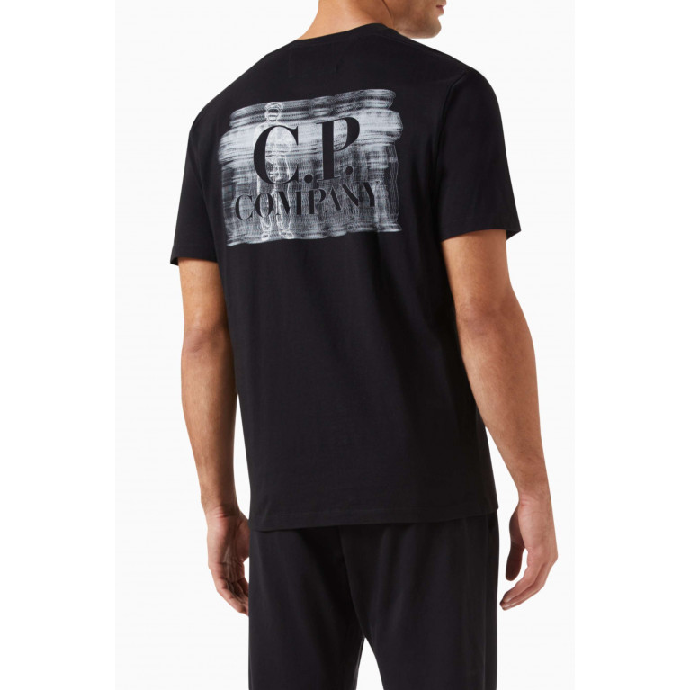 C.P. Company - Blurry Logo T-shirt in Cotton-jersey