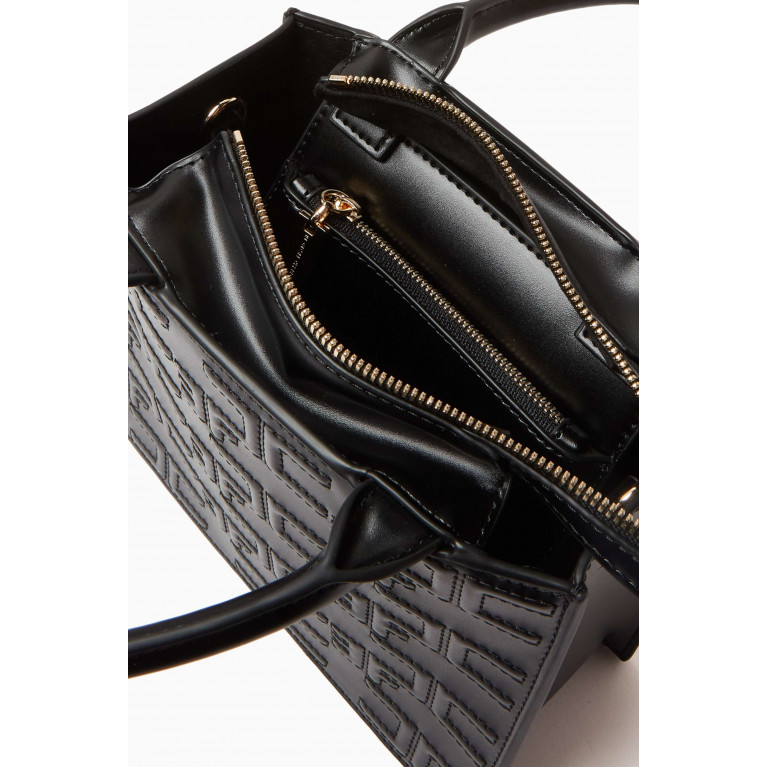 Elisabetta Franchi - Bold Mini Shopper in Embossed Faux Leather
