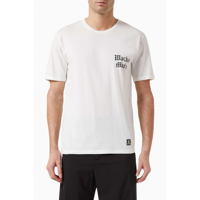 WACKO MARIA - x Tim Lehi T-shirt in Cotton White