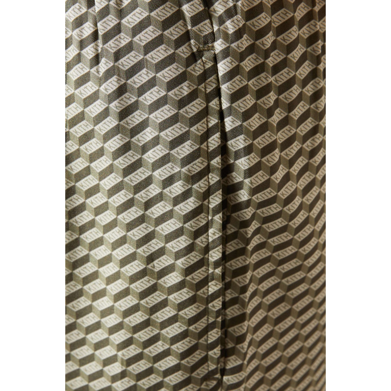Kith - Ida Monogram Straight Pants in Silk-blend Brown