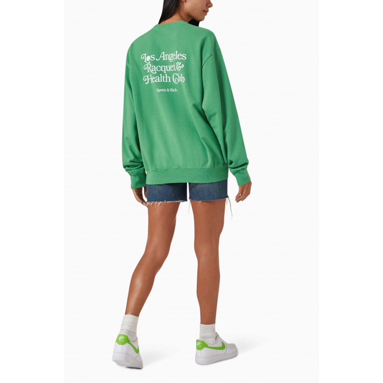 Sporty & Rich - La Racquet Club Sweatshirt in Cotton