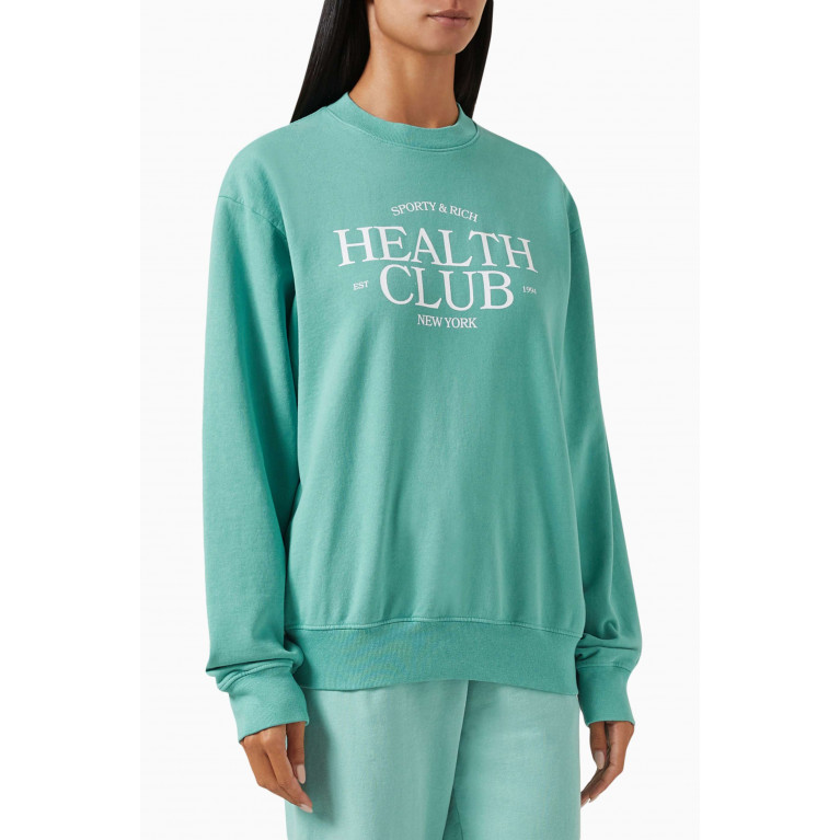 Sporty & Rich - SR Health Club Sweatshirt in Cotton