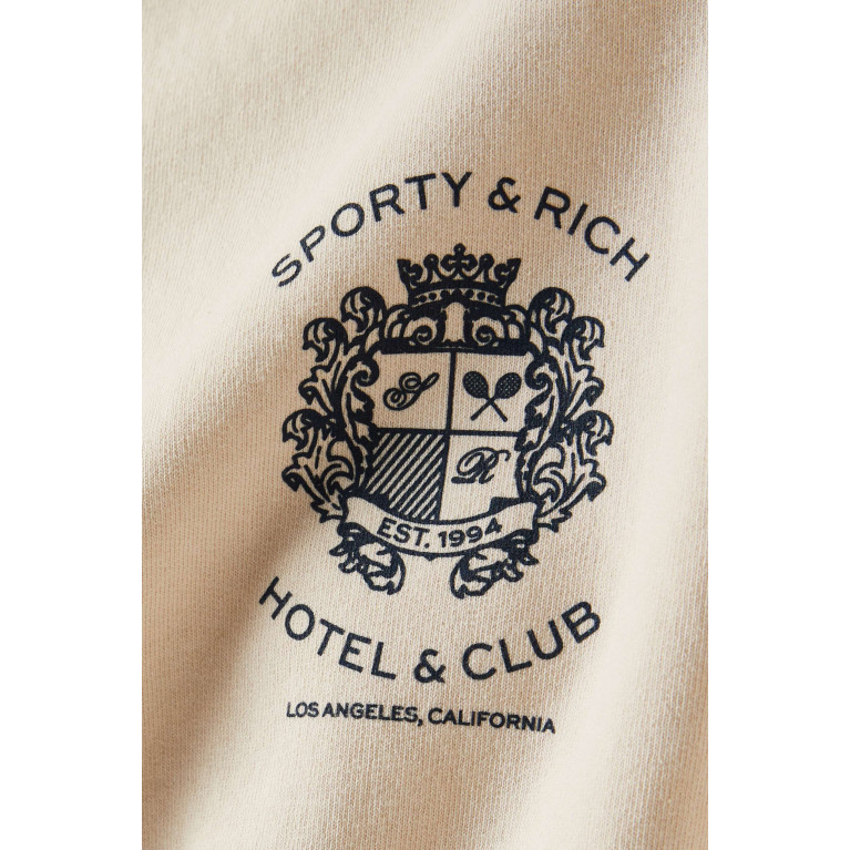 Sporty & Rich - Hotel Club Oversized Sweatshirt in Cotton