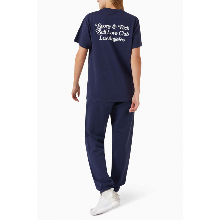 Sporty & Rich - Self Love Club T-shirt in Cotton-jersey