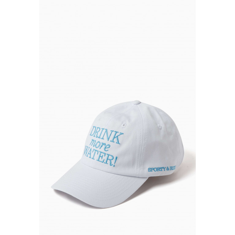 Sporty & Rich - Drink Water Hat in Cotton-twill