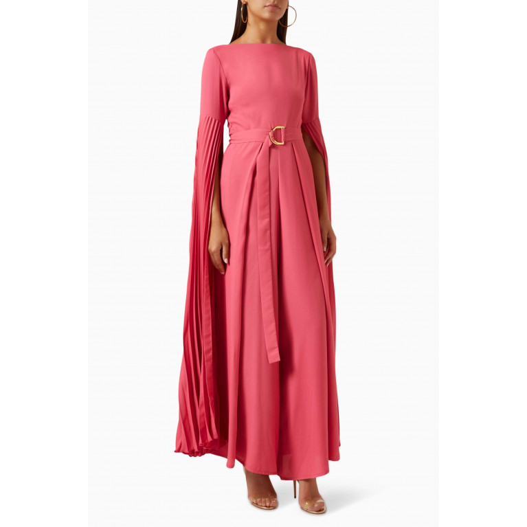 Love by Aanchal - Wide-leg Jumpsuit in Stretch-crepe Pink