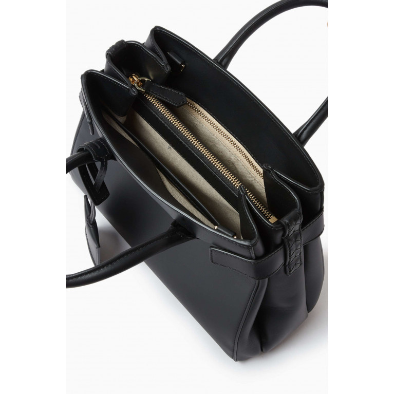 Serapian - Meliné Bag in Seta Leather Black