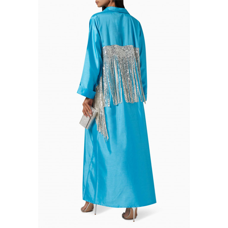 The Naqadis - Sequin Fringe Shirt Dress