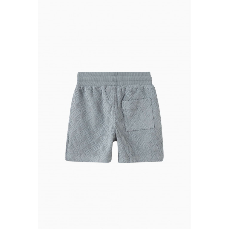 Kith - Monogram Shorts in Cotton Blend Terry Grey