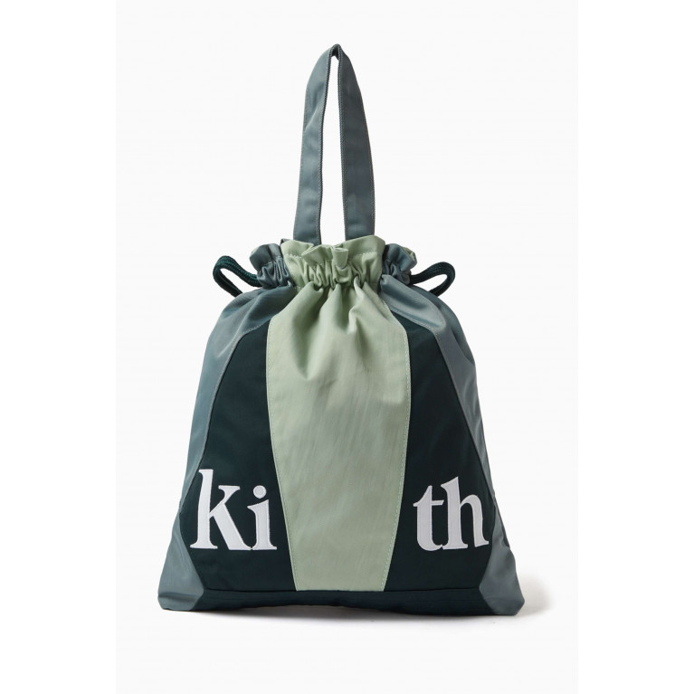 Kith - Turbo Drawstring Tote Bag in Nylon Green