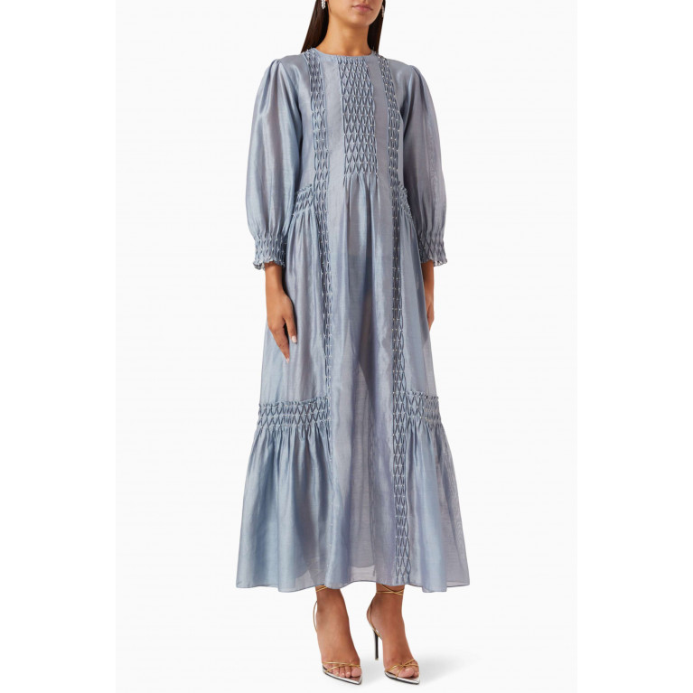 SWGT - Smocked Maxi Dress in Cotton