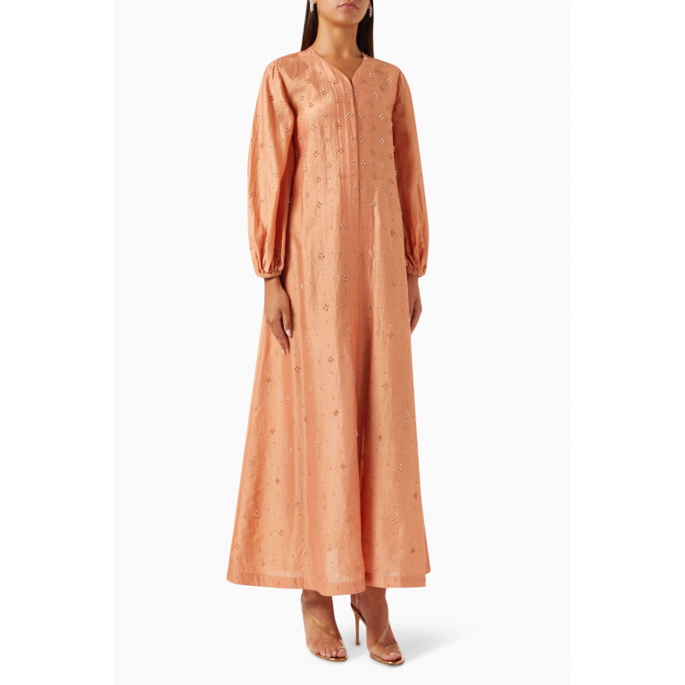 SWGT - Bead-embellished Dress in Silk-blend