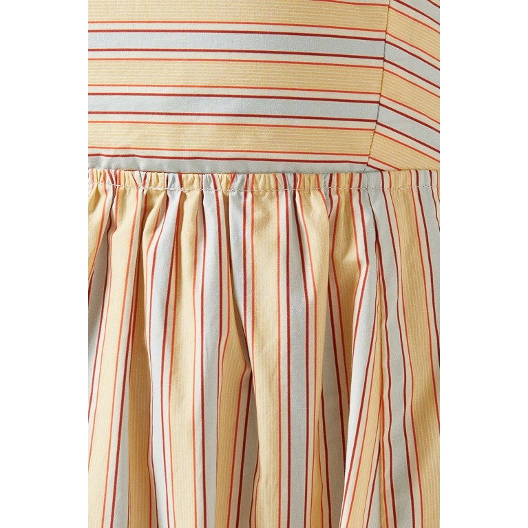 Magali Pascal - Maurel Striped Maxi Dress in Cotton-poplin