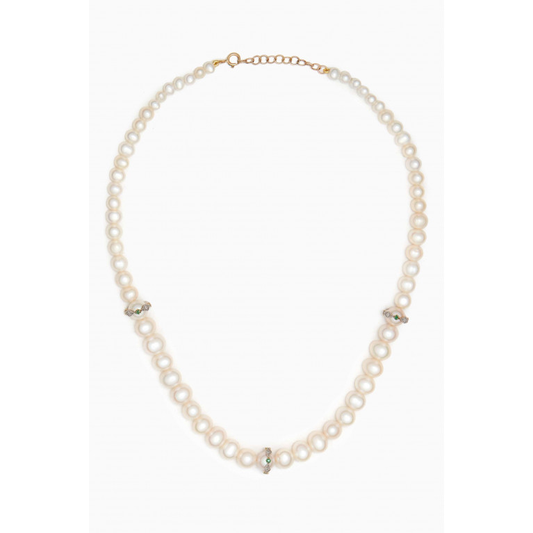 Pascale Monvoisin - Chelsea N°2 Necklace in 9kt Yellow & White Gold