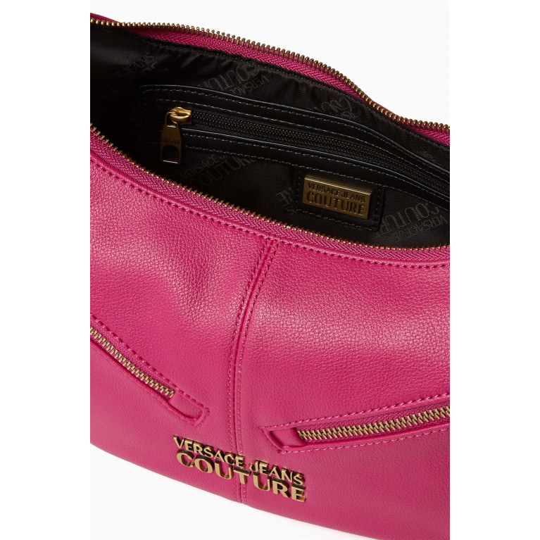 Versace Jeans Couture - Zipper Medium Shoulder Bag in Faux Leather