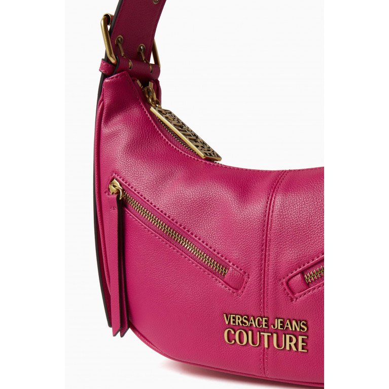 Versace Jeans Couture - Zipper Medium Shoulder Bag in Faux Leather