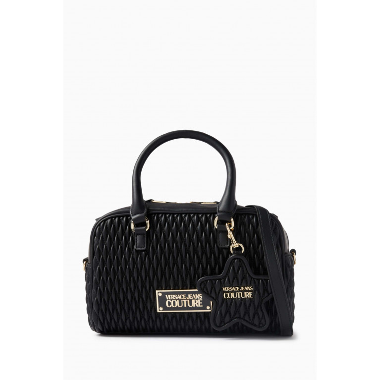 Versace Jeans Couture - Medium Crunchy Bowling Top-handle Bag in Faux-leather