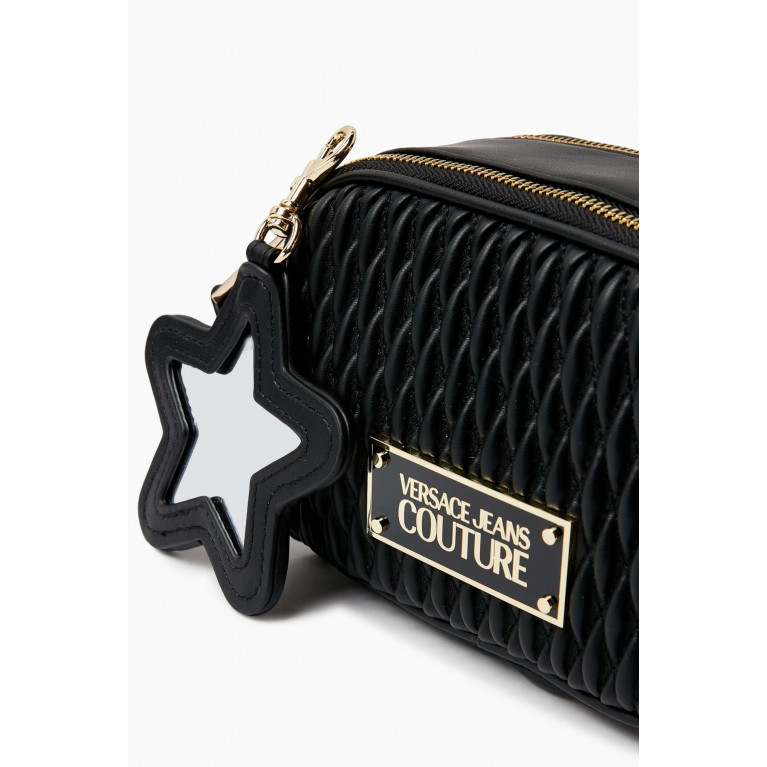 Versace Jeans Couture - Crunchy Camera Crossbody Bag in Faux Leather Black