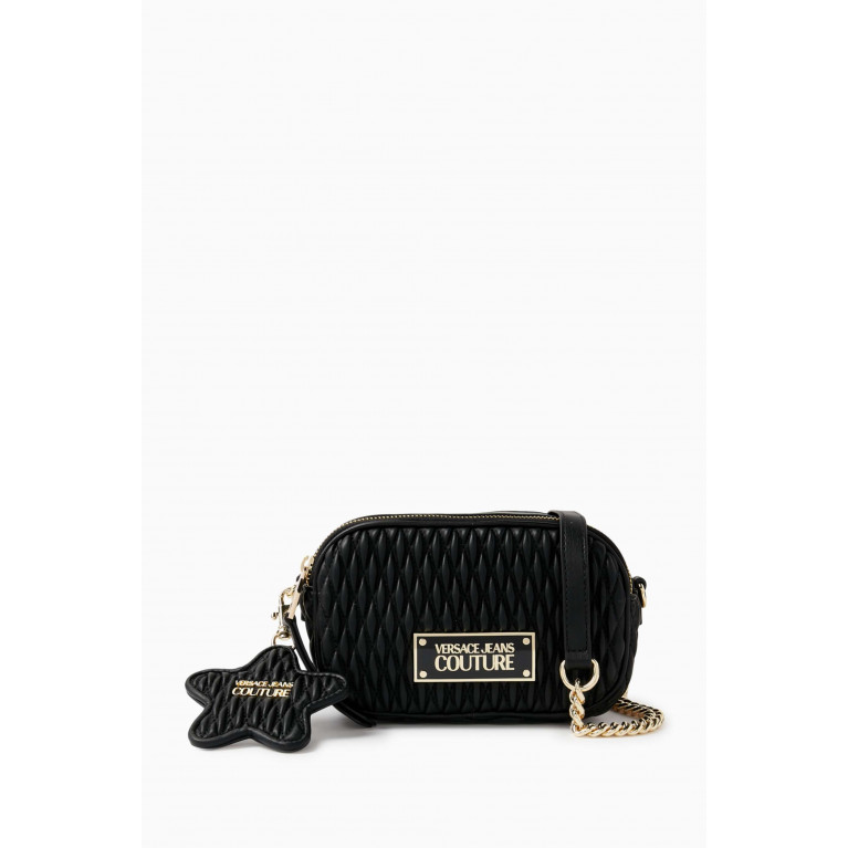 Versace Jeans Couture - Crunchy Camera Crossbody Bag in Faux Leather Black