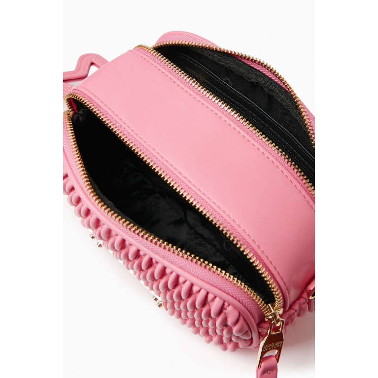 Versace Jeans Couture - Crunchy Camera Crossbody Bag in Faux Leather Pink