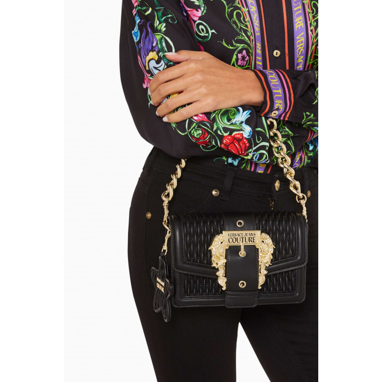 Versace Jeans Couture - Small Crunchy Crossbody Bag in Quilted Faux Leather